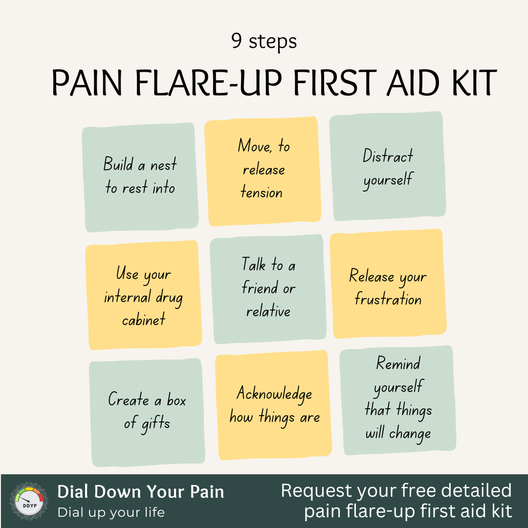 Pain flare-up first aid kit - image